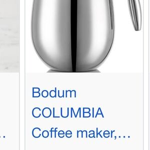 Bodum Stainless Steel Double-Wall Coffee Carafe - Silver